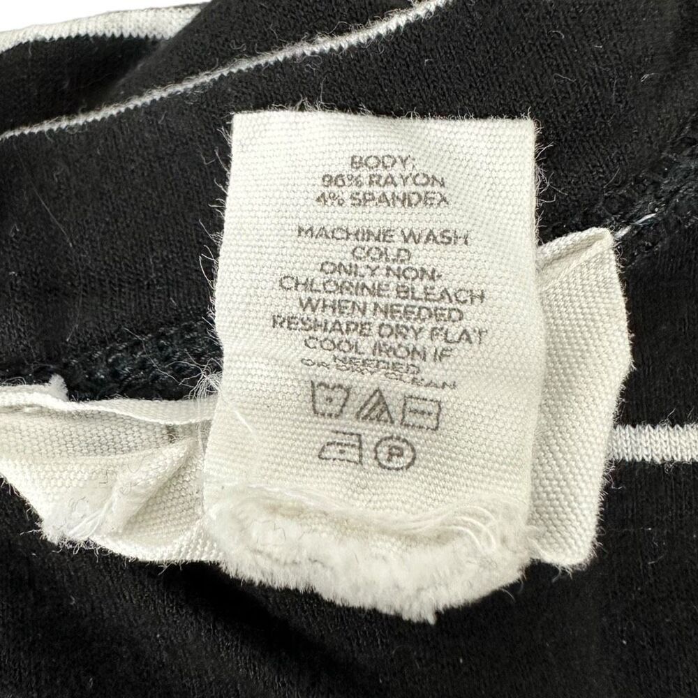 Loft Long Sleeve Striped Tunic size XS Black White - Picture 7 of 7